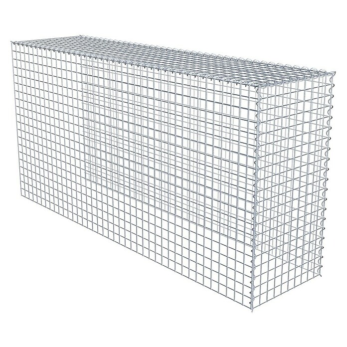 Gabiona Gabione Typ 4 (Zum Anbau in Länge & Höhe, 200 x 50 x 100 cm, Stahl, Maschenbreite: 50 mm, Maschenhöhe: 50 mm, Spirale) | BAUHAUS