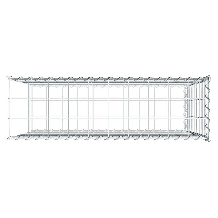 Gabiona Gabione Typ 2 (Zum Anbau in der Länge, 100 x 30 x 90 cm, Stahl, Maschenbreite: 100 mm, Maschenhöhe: 100 mm, Spirale) | BAUHAUS