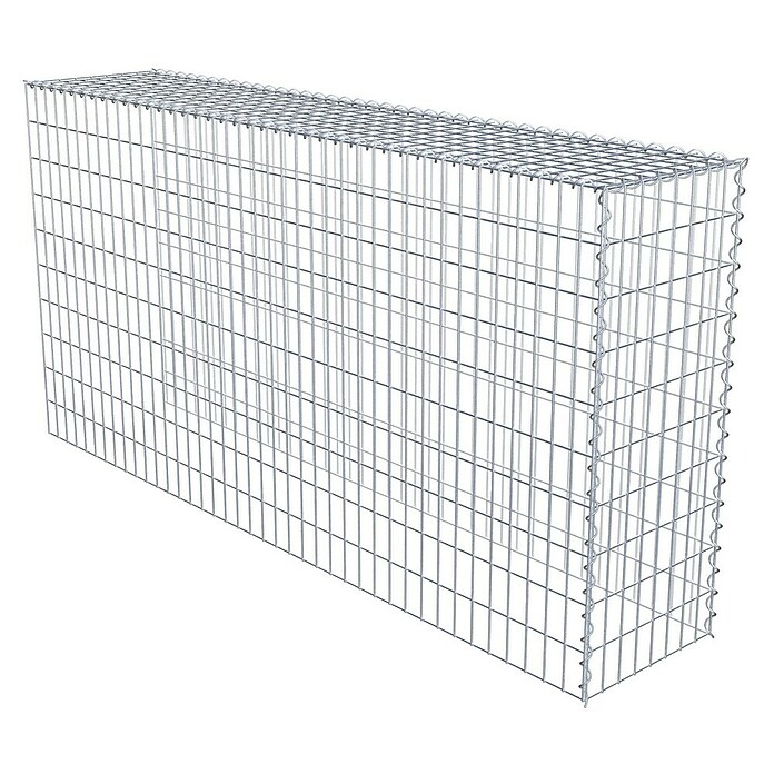 Gabiona Gabione Typ 4 (Zum Anbau in Länge & Höhe, 200 x 40 x 100 cm, Stahl, Maschenbreite: 50 mm, Maschenhöhe: 100 mm, Spirale) | BAUHAUS