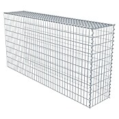 Gabiona Gabione Typ 4 (Zum Anbau in Länge & Höhe, 200 x 40 x 100 cm, Stahl, Maschenbreite: 50 mm, Maschenhöhe: 100 mm, Spirale) | BAUHAUS