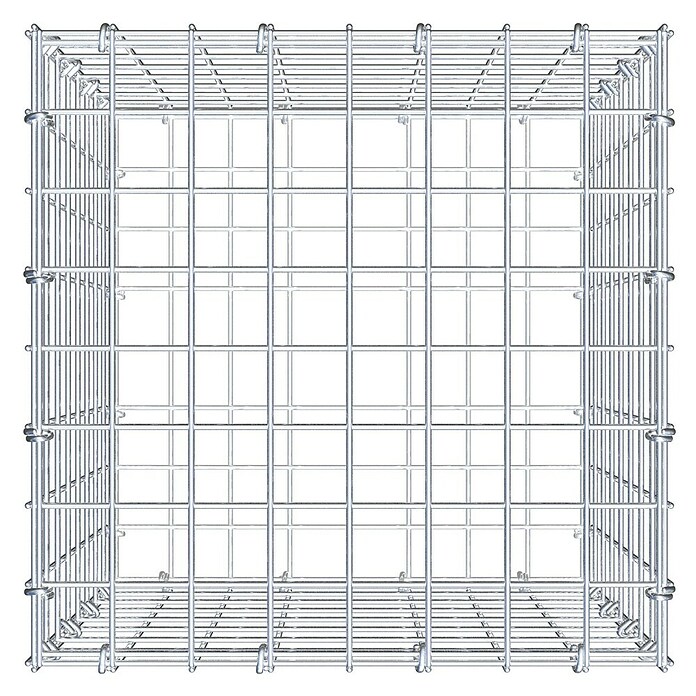Gabiona Gabione (40 x 40 x 40 cm, Stahl, Maschenbreite: 50 mm, Maschenhöhe: 50 mm, C-Ring) | BAUHAUS