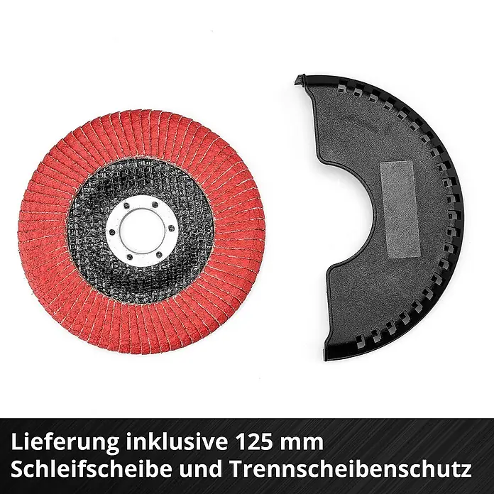 Einhell Professional Power X-Change 18V Akku-Winkelschleifer Professional TP-AG 18/125 F Li BL - Solo - 18 V, Ohne Akku, Durchmesser Scheibe: 125 mm - Lieferung inklusive 125 mm Schleifscheibe und Trennscheibenschutz.
