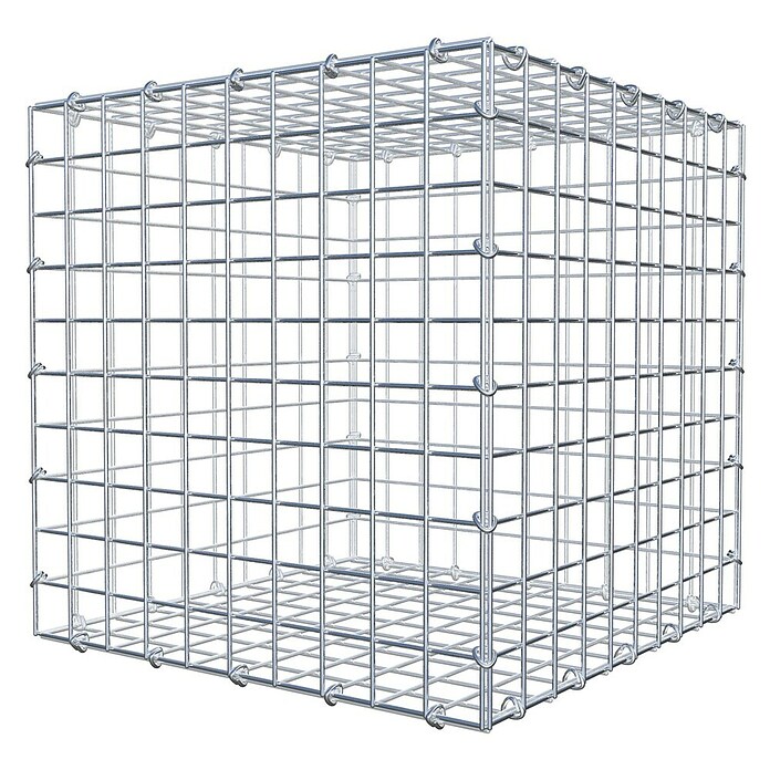 Gabiona Gabione (50 x 50 x 50 cm, Stahl, Maschenbreite: 50 mm, Maschenhöhe: 50 mm, C-Ring) | BAUHAUS