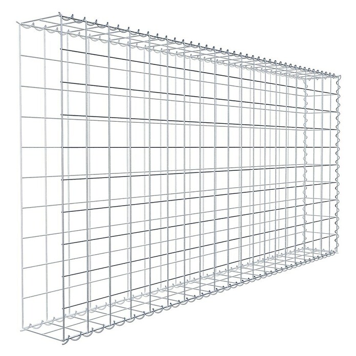 Gabiona Gabione Typ 2 (Zum Anbau in der Länge, 200 x 20 x 100 cm, Stahl, Maschenbreite: 100 mm, Maschenhöhe: 100 mm, Spirale) | BAUHAUS