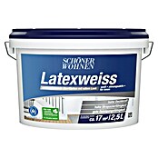 SCHÖNER WOHNEN-Farbe Latexfarbe Latexweiß (Weiß, Seidenglänzend, 2,5 l, Konservierungsmittelfrei) | BAUHAUS