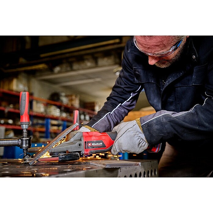 Einhell Professional Power X-Change 18V Amoladora angular de batería TP-AG 18/125 F (18 V, Sin batería, Diámetro disco: 125 mm) | BAUHAUS