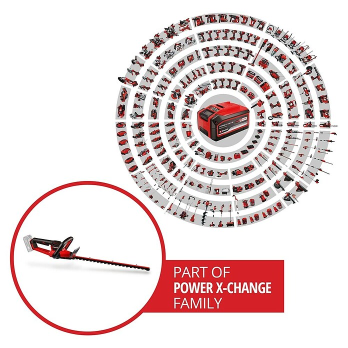 Einhell Professional Akku-Heckenschere SOLO GP-CH 18/50 LI BL (18 V, Li-Ionen, Ohne Akku, Schnittlänge: 50 cm) | BAUHAUS