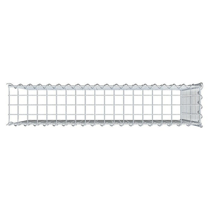 Gabiona Gabione Typ 4 (Zum Anbau in Länge & Höhe, 100 x 20 x 80 cm, Stahl, Maschenbreite: 50 mm, Maschenhöhe: 50 mm, Spirale) | BAUHAUS