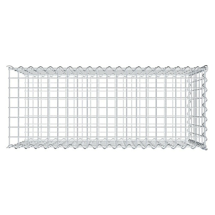 Gabiona Gabione Typ 2 (Zum Anbau in der Länge, 100 x 40 x 60 cm, Stahl, Maschenbreite: 50 mm, Maschenhöhe: 100 mm, Spirale) | BAUHAUS