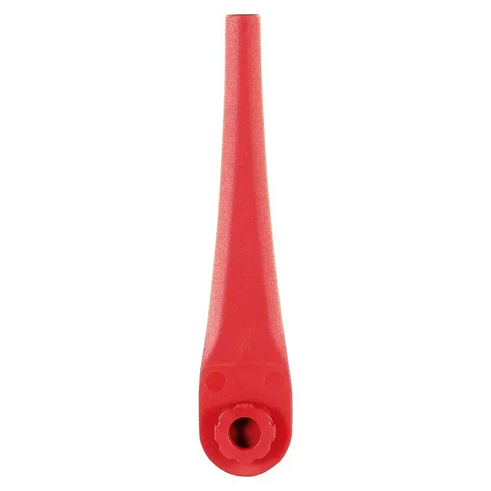 Einhell Ersatzmesser Box GE-CT 18/25 - Passend für: Einhell Akku-Rasentrimmer GE-CT 18/25 Li, GC-CT 18/24 Li P und GC-CT 18/2411 Li P - Rote, konische Kunststoff-Dosierspitze mit hohler Basis.