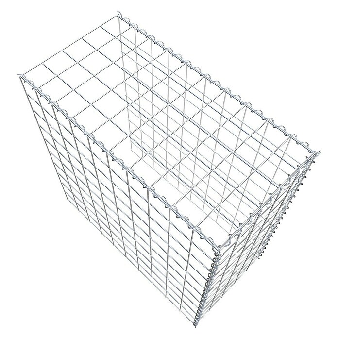 Gabiona Gabione Typ 4 (Zum Anbau in Länge & Höhe, 100 x 50 x 100 cm, Stahl, Maschenbreite: 100 mm, Maschenhöhe: 100 mm, Spirale) | BAUHAUS