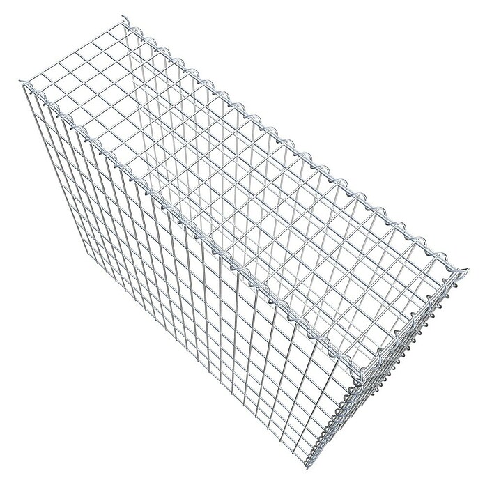 Gabiona Gabione Typ 4 (Zum Anbau in Länge & Höhe, 100 x 30 x 80 cm, Stahl, Maschenbreite: 50 mm, Maschenhöhe: 100 mm, Spirale) | BAUHAUS