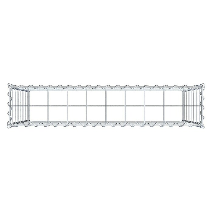 Gabiona Gabione Typ 3 (Zum Anbau in der Höhe, 100 x 20 x 80 cm, Stahl, Maschenbreite: 100 mm, Maschenhöhe: 100 mm, Spirale) | BAUHAUS