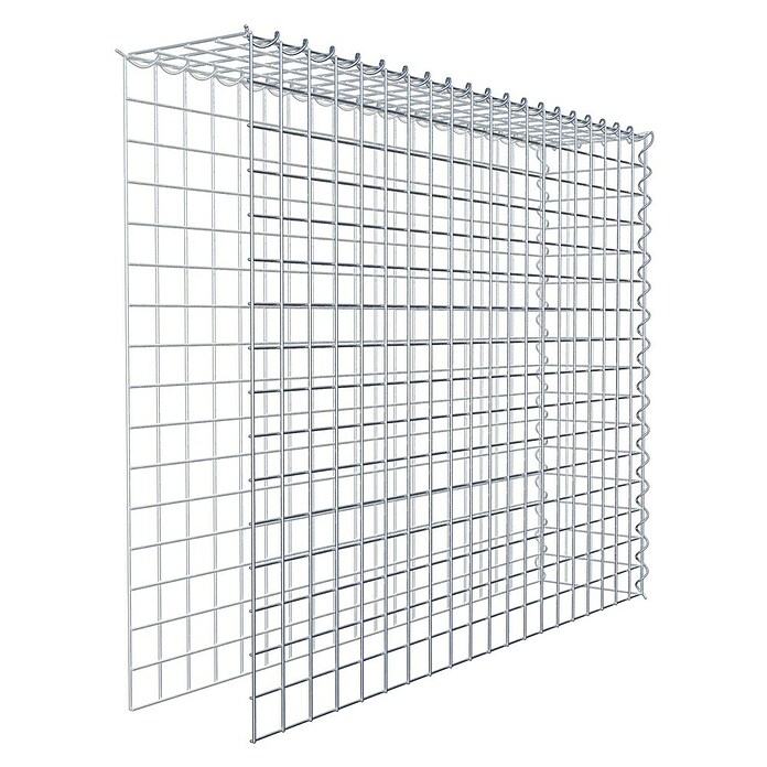 Gabiona Gabione Typ 4 (Zum Anbau in Länge & Höhe, 100 x 20 x 80 cm, Stahl, Maschenbreite: 50 mm, Maschenhöhe: 50 mm, Spirale) | BAUHAUS