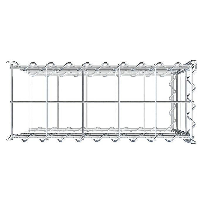 Gabiona Gabione Typ 2 (Zum Anbau in der Länge, 50 x 20 x 40 cm, Stahl, Maschenbreite: 100 mm, Maschenhöhe: 100 mm, Spirale) | BAUHAUS