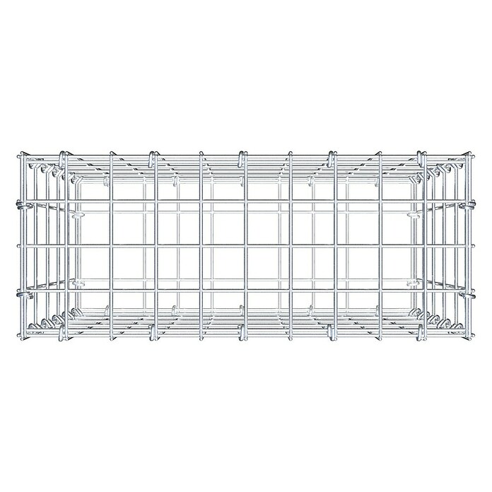 Gabiona Gabione (50 x 20 x 50 cm, Stahl, Maschenbreite: 50 mm, Maschenhöhe: 100 mm, C-Ring) | BAUHAUS
