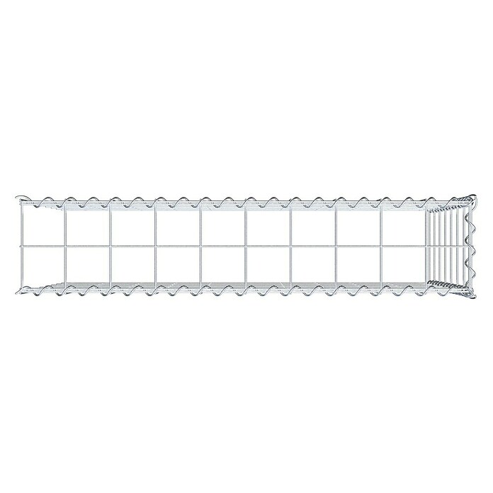 Gabiona Gabione Typ 4 (Zum Anbau in Länge & Höhe, 100 x 20 x 70 cm, Stahl, Maschenbreite: 100 mm, Maschenhöhe: 100 mm, Spirale) | BAUHAUS
