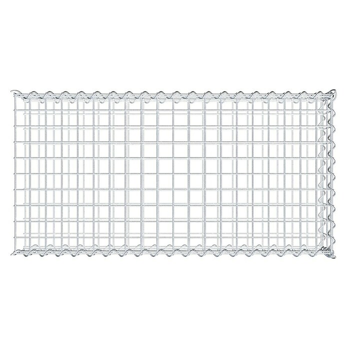 Gabiona Gabione Typ 2 (Zum Anbau in der Länge, 100 x 50 x 20 cm, Stahl, Maschenbreite: 50 mm, Maschenhöhe: 100 mm, Spirale) | BAUHAUS