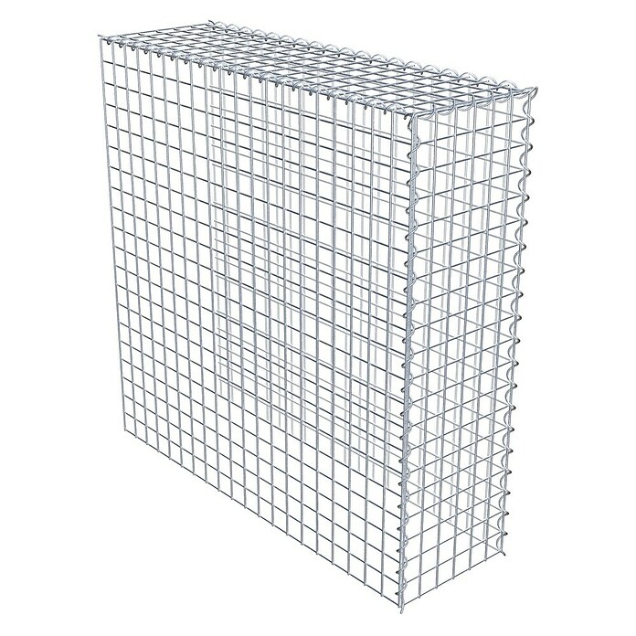 Gabiona Gabione Typ 4 (Zum Anbau in Länge & Höhe, 100 x 30 x 100 cm, Stahl, Maschenbreite: 50 mm, Maschenhöhe: 50 mm, Spirale) | BAUHAUS