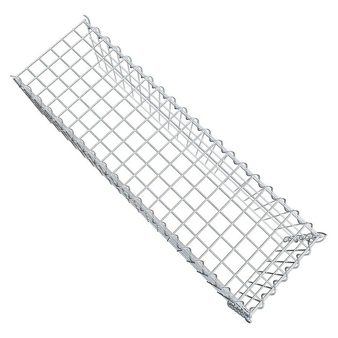Gabiona Gabione Typ 4 (Zum Anbau in Länge & Höhe, 100 x 30 x 30 cm, Stahl, Maschenbreite: 50 mm, Maschenhöhe: 100 mm, Spirale) | BAUHAUS