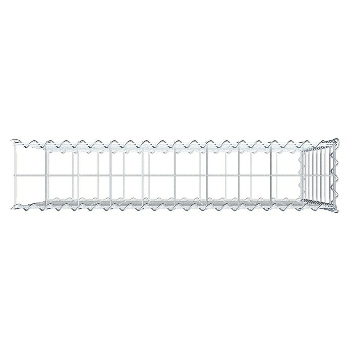 Gabiona Gabione Typ 2 (Zum Anbau in der Länge, 100 x 20 x 80 cm, Stahl, Maschenbreite: 100 mm, Maschenhöhe: 100 mm, Spirale) | BAUHAUS