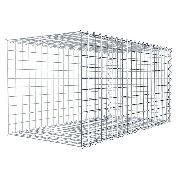 Gabiona Gabione Typ 2 (Zum Anbau in der Länge, 100 x 50 x 50 cm, Stahl, Maschenbreite: 50 mm, Maschenhöhe: 50 mm, Spirale) | BAUHAUS