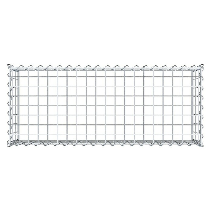 Gabiona Gabione Typ 3 (Zum Anbau in der Höhe, 100 x 40 x 30 cm, Stahl, Maschenbreite: 50 mm, Maschenhöhe: 100 mm, Spirale) | BAUHAUS