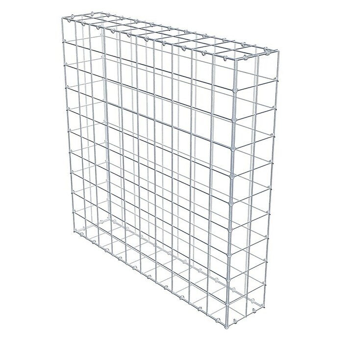 Gabiona Gabione (100 x 20 x 100 cm, Stahl, Maschenbreite: 100 mm, Maschenhöhe: 100 mm) | BAUHAUS