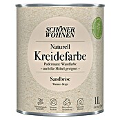SCHÖNER WOHNEN-Farbe Naturell Wandfarbe Kreidefarbe (Sandbriese - warmes Beige, Matt, 1 l, Konservierungsmittelfrei) | BAUHAUS