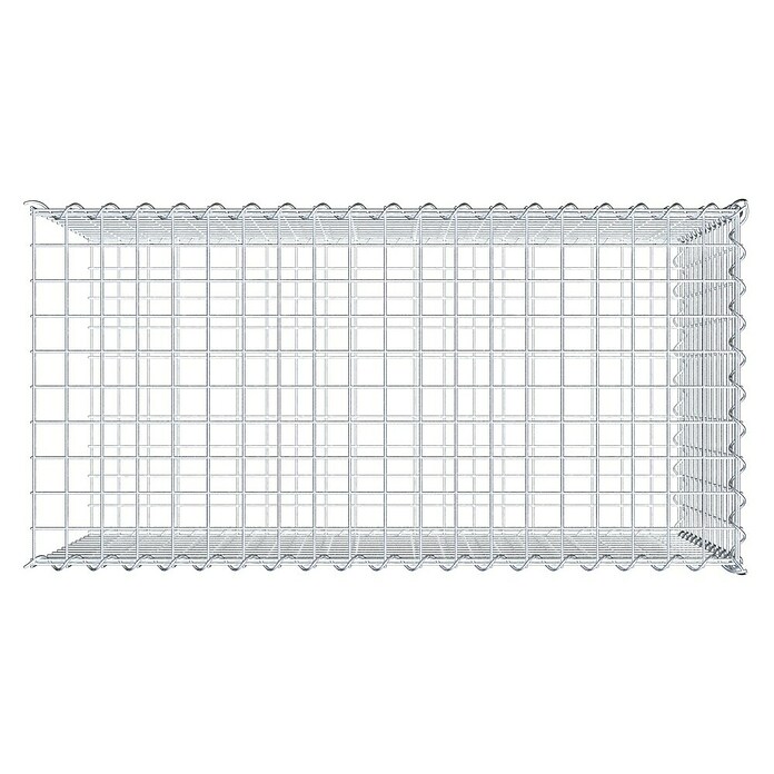 Gabiona Gabione Typ 2 (Zum Anbau in der Länge, 100 x 50 x 60 cm, Stahl, Maschenbreite: 50 mm, Maschenhöhe: 50 mm, Spirale) | BAUHAUS