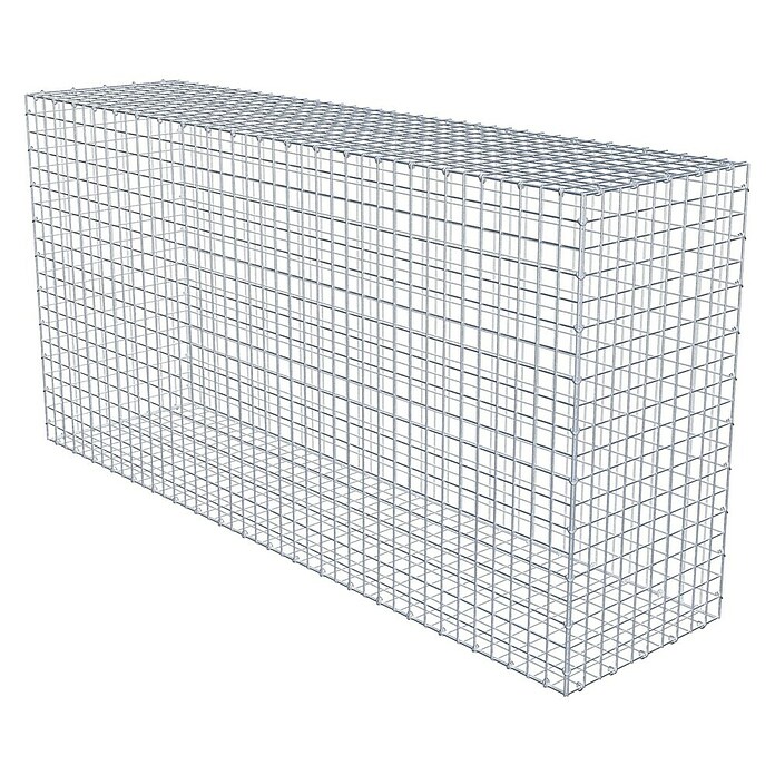 Gabione (200 x 50 x 100 cm, Stahl, Maschenbreite: 50 mm, Maschenhöhe: 50 mm) | BAUHAUS