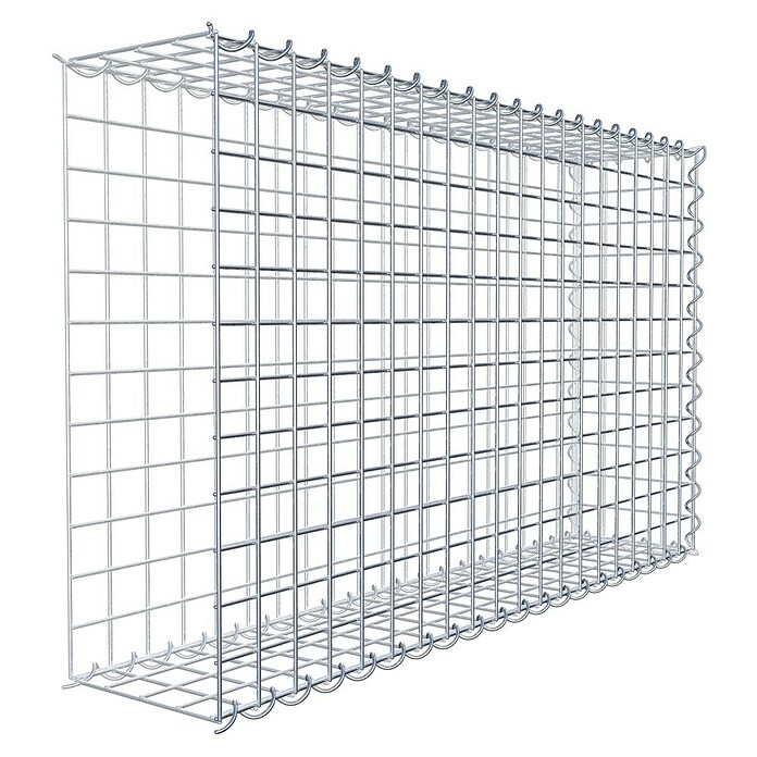 Gabiona Gabione Typ 2 (Zum Anbau in der Länge, 100 x 20 x 60 cm, Stahl, Maschenbreite: 50 mm, Maschenhöhe: 50 mm, Spirale) | BAUHAUS
