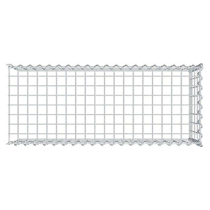 Gabiona Gabione Typ 4 (Zum Anbau in Länge & Höhe, 100 x 40 x 40 cm, Stahl, Maschenbreite: 50 mm, Maschenhöhe: 100 mm, Spirale) | BAUHAUS