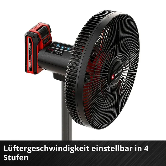Einhell Power X-Change 18V Akku-Ventilator GE-CF 18/320 P Li-Solo - 18 V, Ohne Akku - Akku-betriebener Standventilator mit verstellbarer Lüftergeschwindigkeit für flexible Nutzung in verschiedenen Umgebungen.
