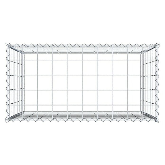 Gabiona Gabione Typ 3 (Zum Anbau in der Höhe, 100 x 50 x 90 cm, Stahl, Maschenbreite: 100 mm, Maschenhöhe: 100 mm, Spirale) | BAUHAUS