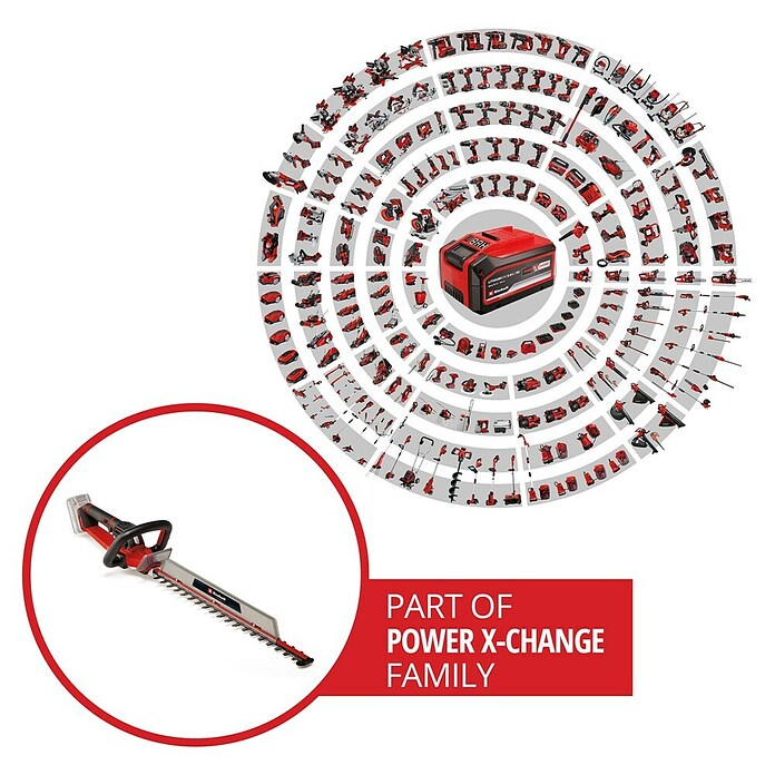 Einhell Professional Cortasetos de batería GP-CH 18/61 Li BL Solo (18 V, Iones de litio, Sin batería, Longitud de corte: 61 cm) | BAUHAUS
