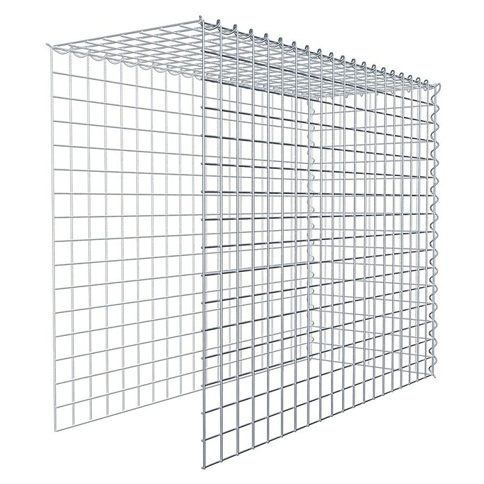 Gabiona Gabione Typ 4 (Zum Anbau in Länge & Höhe, 100 x 40 x 80 cm, Stahl, Maschenbreite: 50 mm, Maschenhöhe: 50 mm, Spirale) | BAUHAUS