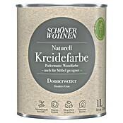 SCHÖNER WOHNEN-Farbe Naturell Wandfarbe Kreidefarbe (Donnerwetter - dunkles Grau, Matt, 1 l, Konservierungsmittelfrei) | BAUHAUS
