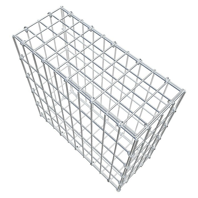 Gabiona Gabione (50 x 20 x 50 cm, Stahl, Maschenbreite: 50 mm, Maschenhöhe: 100 mm, C-Ring) | BAUHAUS