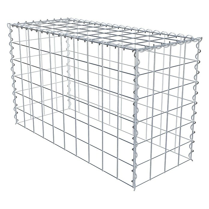 Gabiona Gabione Typ 3 (Zum Anbau in der Höhe, 100 x 40 x 60 cm, Stahl, Maschenbreite: 100 mm, Maschenhöhe: 100 mm, Spirale) | BAUHAUS