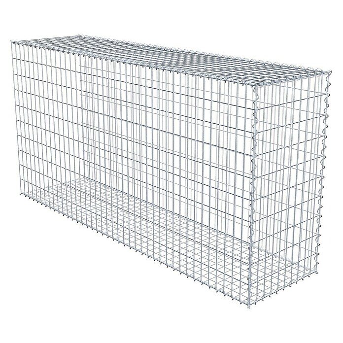 Gabiona Gabione Typ 2 (Zum Anbau in der Länge, 200 x 50 x 100 cm, Stahl, Maschenbreite: 50 mm, Maschenhöhe: 100 mm, Spirale) | BAUHAUS
