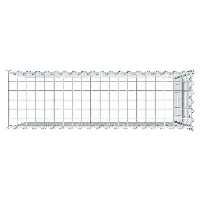 Gabiona Gabione Typ 4 (Zum Anbau in Länge & Höhe, 100 x 30 x 70 cm, Stahl, Maschenbreite: 50 mm, Maschenhöhe: 50 mm, Spirale) | BAUHAUS