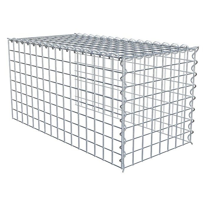 Gabiona Gabione Typ 4 (Zum Anbau in Länge & Höhe, 80 x 40 x 40 cm, Stahl, Maschenbreite: 50 mm, Maschenhöhe: 50 mm, Spirale) | BAUHAUS