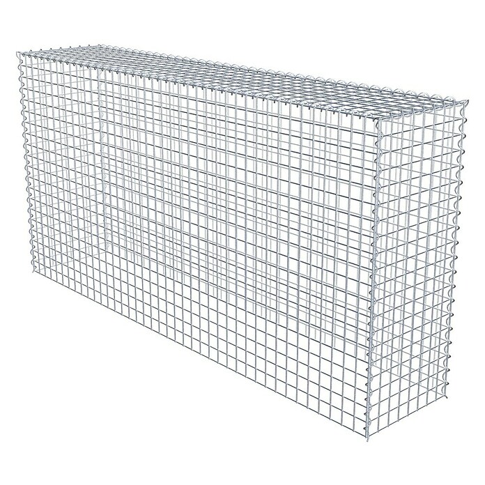 Gabiona Gabione Typ 3 (Zum Anbau in der Höhe, 200 x 40 x 100 cm, Stahl, Maschenbreite: 50 mm, Maschenhöhe: 50 mm, Spirale) | BAUHAUS