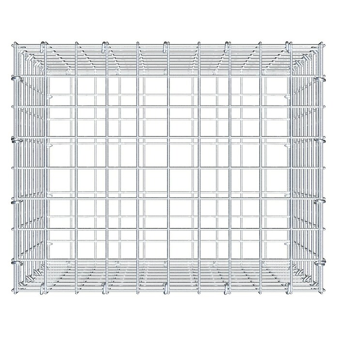 Gabiona Gabione (50 x 40 x 40 cm, Stahl, Maschenbreite: 50 mm, Maschenhöhe: 50 mm, C-Ring) | BAUHAUS