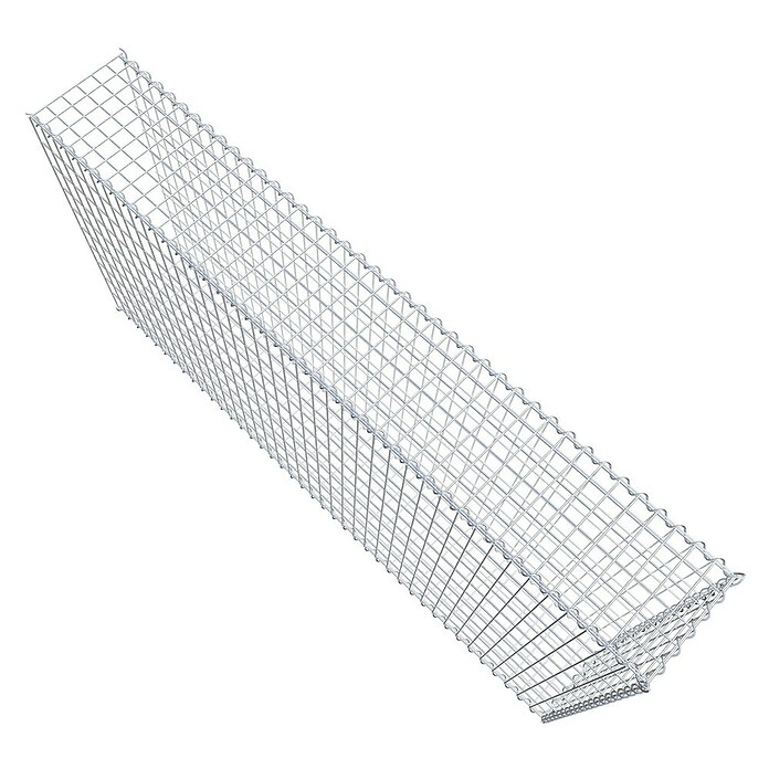 Gabiona Gabione Typ 2 (Zum Anbau in der Länge, 200 x 30 x 100 cm, Stahl, Maschenbreite: 50 mm, Maschenhöhe: 100 mm, Spirale) | BAUHAUS