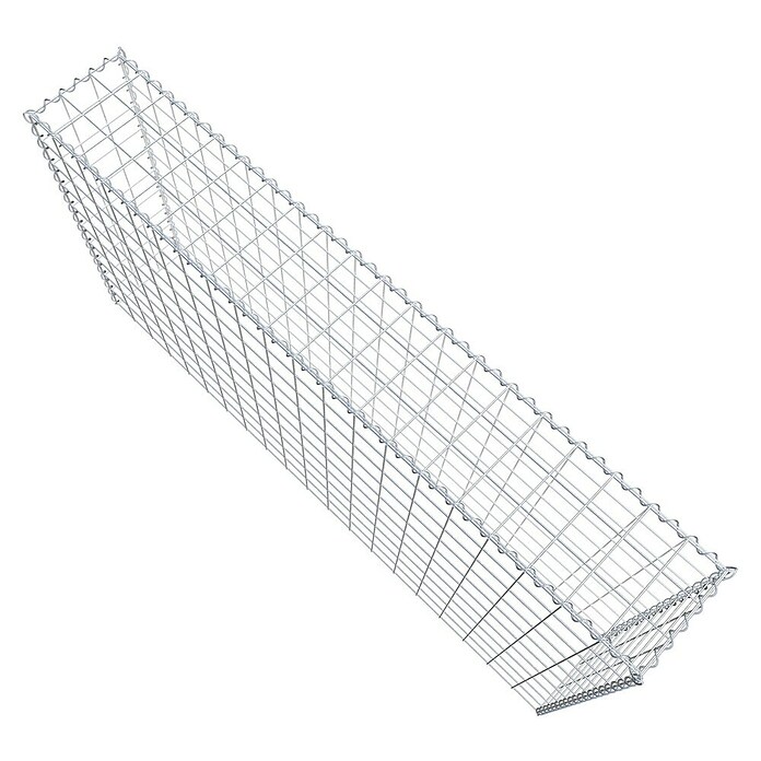 Gabiona Gabione Typ 3 (Zum Anbau in der Höhe, 200 x 30 x 100 cm, Stahl, Maschenbreite: 100 mm, Maschenhöhe: 100 mm, Spirale) | BAUHAUS