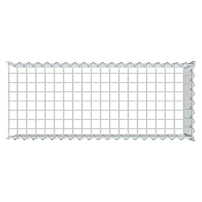 Gabiona Gabione Typ 4 (Zum Anbau in Länge & Höhe, 100 x 40 x 30 cm, Stahl, Maschenbreite: 50 mm, Maschenhöhe: 50 mm, Spirale) | BAUHAUS