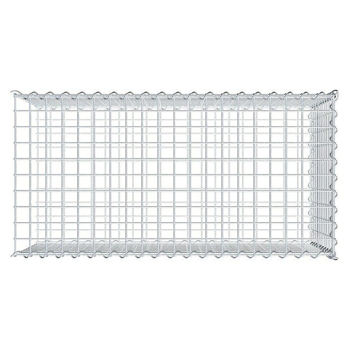 Gabiona Gabione Typ 2 (Zum Anbau in der Länge, 100 x 50 x 50 cm, Stahl, Maschenbreite: 50 mm, Maschenhöhe: 50 mm, Spirale) | BAUHAUS