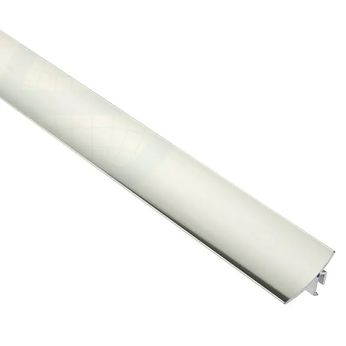 Perfil de esquina Escocia Plata - Aluminio - Perfil de transición plateado para suelos. Ideal para transiciones suaves y un aspecto elegante en cualquier habitación.